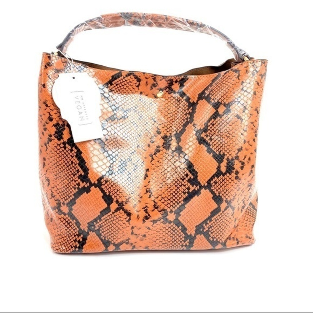 Python Snake Skin 2-in-1 Shoulder Bag - Picture 4 of 11